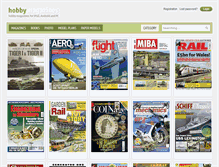 Tablet Screenshot of hobbymagazines.org